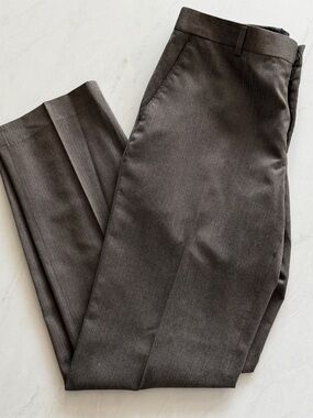 Banana Republic Tailored Herringbone Dress Pants Mens 32x30 Brown